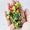 100 Pcs Handcrafted Miniature Succulent Collection