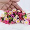 50 Pcs Handcrafted Miniature Pink Floral Collection