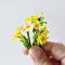 70 Pcs Handcrafted Miniature Yellow Floral Bouquet Collection