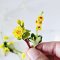 70 Pcs Handcrafted Miniature Yellow Floral Bouquet Collection