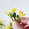 70 Pcs Handcrafted Miniature Yellow Floral Bouquet Collection