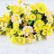 70 Pcs Handcrafted Miniature Yellow Floral Bouquet Collection