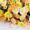 100 Pcs Handcrafted Miniature Orange Floral Bouquet Collection