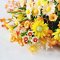 100 Pcs Handcrafted Miniature Orange Floral Bouquet Collection