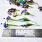 20 Pcs Handcrafted Miniature Blue & Purple Floral Bouquet Collection