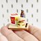 Miniature Fast Food Set with Burger, Soda Bottle