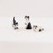 Set of 3 Handcrafted Miniature Cat Figurine Collection