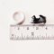 Handcrafted Miniature Cat Figurine with Bowl