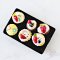 Miniature Assorted Fruit Cupcake on Black Tray