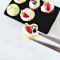 Miniature Assorted Fruit Cupcake on Black Tray