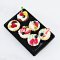 Miniature Assorted Fruit Cupcake on Black Tray