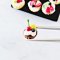 Miniature Assorted Fruit Cupcake on Black Tray