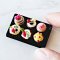 Miniature Assorted Sweet Cupcake on Black Tray