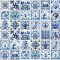 Handcrafted Blue Delft Miniature Ceramic Tiles for Dollhouse Decor