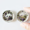 Handcrafted Miniature Ceramic Plates with Wine and Grapevine Designs