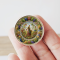 Miniature Ceramic Plates with Folk Art and Harvest Designs 35 cm