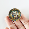 Miniature Ceramic Plates with Folk Art and Harvest Designs 4.5 cm