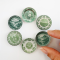 Green Chinoiserie Ceramic Plates 2.5cm