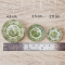 Green Chinoiserie Ceramic Plates