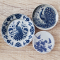 Ceramic Plates with Peacock and Bird Designs Set 3 Pcs