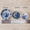 Ceramic Plates with Peacock and Bird Designs Set 3 Pcs