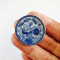 Handcrafted Miniature Blue and White Delftware Ceramic Plates Set