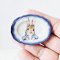 Handcrafted Miniature Bunny Ceramic Mug and Plate Set