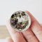 Handcrafted Miniature Vineyard-Themed Ceramic Plate Set