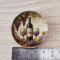 Handcrafted Miniature Vineyard-Themed Ceramic Plate Set