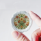 Handcrafted Miniature Ceramic Plate with Floral Design