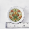 Handcrafted Miniature Ceramic Plate with Floral Design