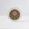 Handcrafted Miniature Ceramic Plate with Floral Design