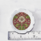 Handcrafted Miniature Ceramic Plate with Floral Design