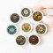 Victorian Style Miniature Ceramic Plates Set of 8