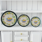 Miniature Vintage Lemon Style Plates Set of 3