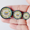 Miniature Vintage Lemon Style Plates Set of 3