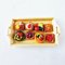 Assorted Fruit Pastries on Wooden Tray Set