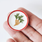 Set of 5 Miniature White Plates with Vegetable Designs 30mm