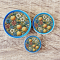 Handcrafted Miniature Plates with Fruit and Floral Designs