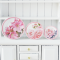 Handcrafted Miniature Plates with Pink Floral Designs