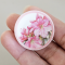 Handcrafted Miniature Plates with Pink Floral Designs