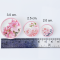 Handcrafted Miniature Plates with Pink Floral Designs