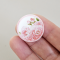 Handcrafted Miniature Plates with Pink Floral Designs