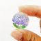 Handcrafted Miniature Plates with Hydrangea Floral Designs