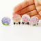 Handcrafted Miniature Plates with Hydrangea Floral Designs