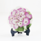 Handcrafted Miniature Plates with Hydrangea Floral Designs