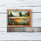 Miniature Landscape Printing in Wooden Frame