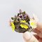 Handcrafted Miniature Flower Basket with Mixed Blossoms