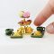 Handcrafted Miniature Afternoon Tea Set with Macarons and Sandwiches