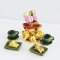 Handcrafted Miniature Afternoon Tea Set with Macarons and Sandwiches